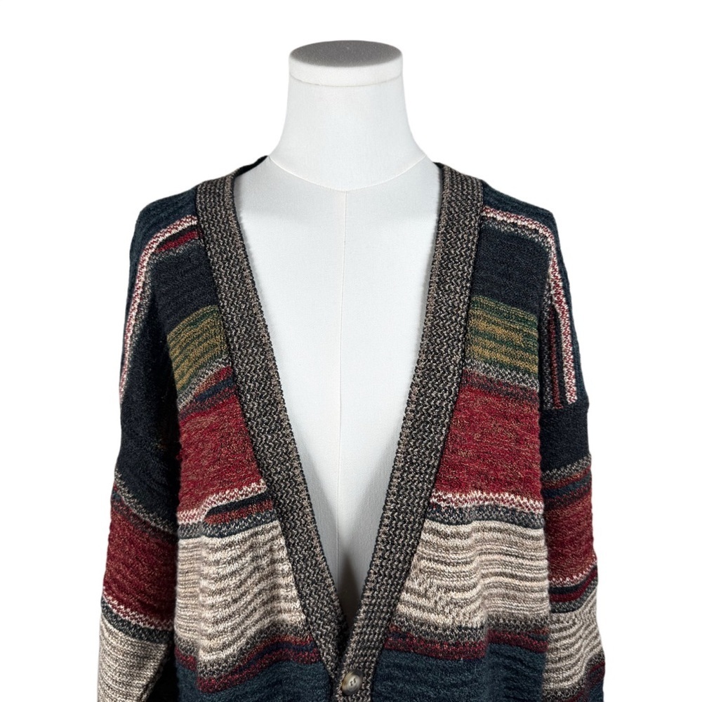 Protege Collection Striped Hiking Knit Cardigan Large - Picture 5 of 12
